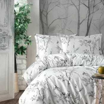 Lenjerie de pat dubla king size, Primacasa by Turkiz, Cicory 182TRK62249, 3 piese, bumbac ranforce, multicolor imagine