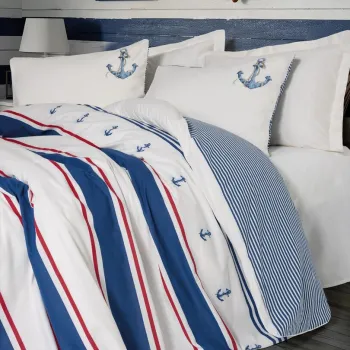 Lenjerie de pat dubla, L'essentiel Maison, Brine, Bumbac Ranforce, Ecru imagine