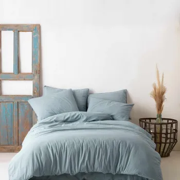 Lenjerie de pat dubla, L'essentiel Maison, Ephesus, Albastru imagine