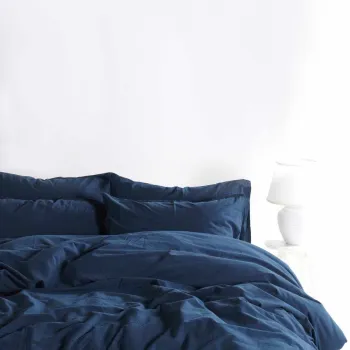 Lenjerie de pat dubla, L'essentiel Maison, Ephesus, Albastru rochie imagine