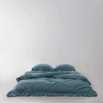 Lenjerie de pat dubla, L'essentiel Maison, Exclusive, Albastru imagine