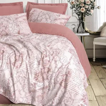 Lenjerie de pat dubla, L'essentiel Maison, Livara, Bumbac Ranforce, Prafuit imagine