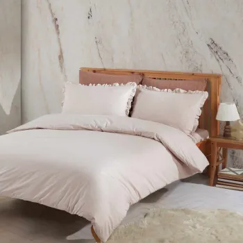 Lenjerie de pat dubla, L'essentiel Maison, Veronika, Bej imagine