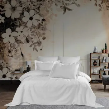 Lenjerie de pat dubla, L'essentiel Maison, Zebra, Alb imagine