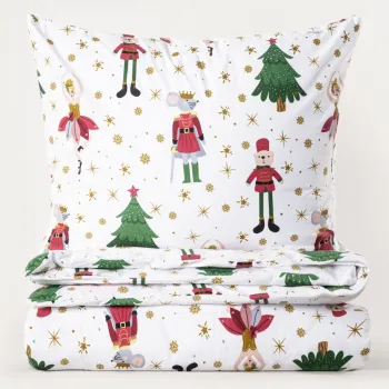 Lenjerie de pat dubla Licola, Homla, 3 piese, 160x200 cm, microfibra din poliester, multicolor imagine