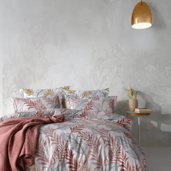 Lenjerie de pat dubla, Lionel - Pink, Primacasa by Turkiz, Bumbac Ranforce imagine