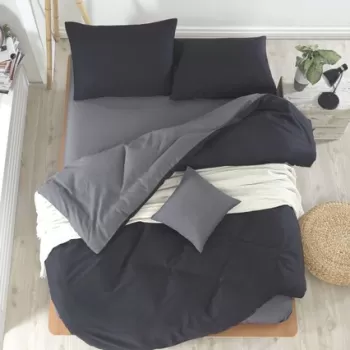 Lenjerie de pat dubla, Mix, EnLora Home, 65% Bumbac/35% Poliester imagine