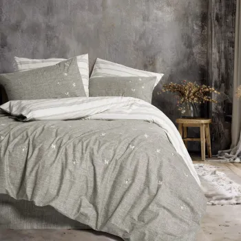 Lenjerie de pat dubla, Moke - Brown, Cotton Box, Bumbac Ranforce imagine