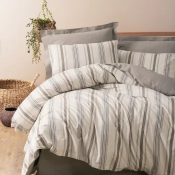 Lenjerie de pat dubla, Neoma - Mink, Cotton Box, 50% bumbac / 50% poliester imagine