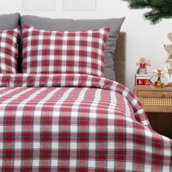 Lenjerie de pat dubla Nilsa, Homla, 3 piese, 160x200 cm, bumbac, multicolor imagine
