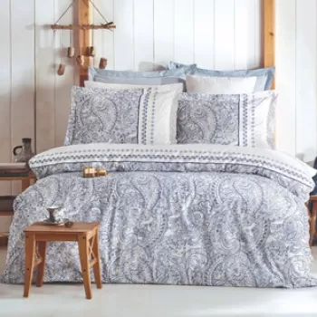 Lenjerie de pat dubla, Paisley, Pearl Home, Bumbac Ranforce imagine