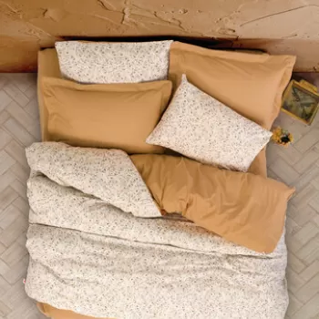 Lenjerie de pat dubla, Posy - Beige, Cotton Box, Bumbac Ranforce imagine