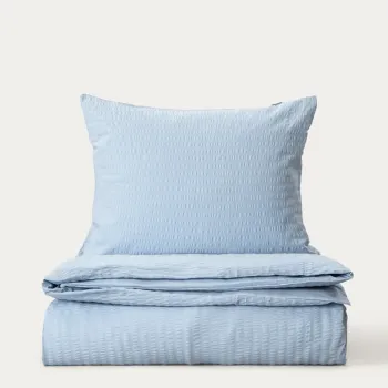 Lenjerie de pat dubla Retie, Homla, 160x200 cm, 3 piese, bumbac, albastru imagine