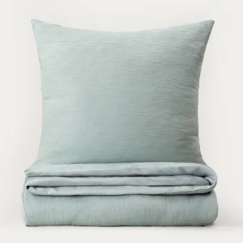 Lenjerie de pat dubla Riva, Homla, 160x200 cm, 3 piese, microfibra din poliester, verde fistic imagine