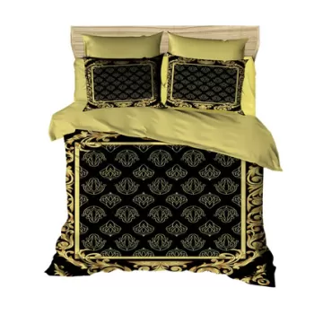 Lenjerie de pat dubla Super King (EU) (IT), 3 piese, 3D6, Pearl Home, Bumbac imagine