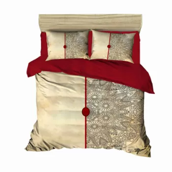 Lenjerie de pat dubla Super King (EU) (IT), 3 piese, 465, Pearl Home, Bumbac imagine