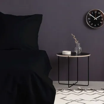 Lenjerie de pat dubla Super King (EU) (IT), 3 piese, L'essentiel Maison, De Black, Negru imagine