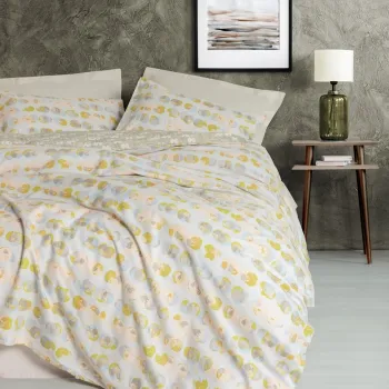 Lenjerie de pat dubla Super King (EU) (IT), L'essentiel Maison, Jocus, Bej imagine