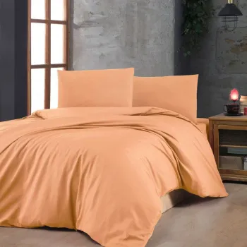 Lenjerie de pat dubla Super King (EU) (IT), L'essentiel Maison, Pale Orange, Portocaliu pal imagine