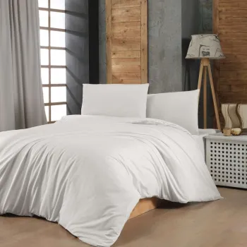 Lenjerie de pat dubla Super King (EU) (IT), L'essentiel Maison, White, Alb imagine