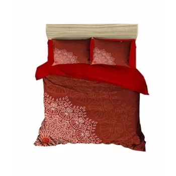 Lenjerie de pat dubla X-mas 441, Pearl Home, 3 piese, 200x220 cm, amestec bumbac, multicolor imagine