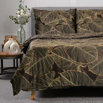 Lenjerie de pat Gallo, Homla, 160x200 cm, bumbac satinat, multicolor imagine