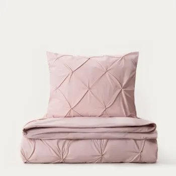 Lenjerie de pat King Size, Aurea, Homla, 200x220 cm, 3 piese, bumbac, roz imagine