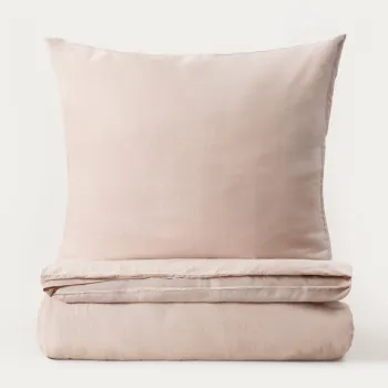 Lenjerie de pat King Size, Avelia, Homla, 200x220 cm, 3 piese, bumbac/poliester/vascoza, bej imagine