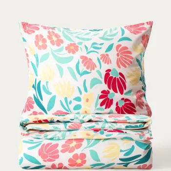 Lenjerie de pat King Size, Caleya, Homla, 200x220 cm, 3 piese, microfibra din poliester, multicolor imagine