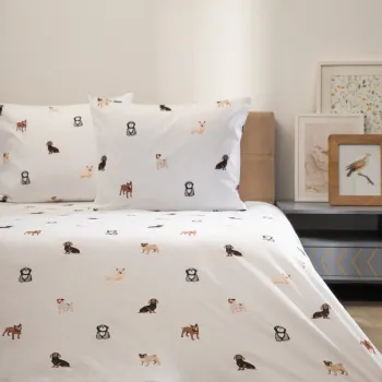 Lenjerie de pat King Size Cane, Homla, 200x220 cm, 3 piese, microfibra din poliester, multicolor imagine