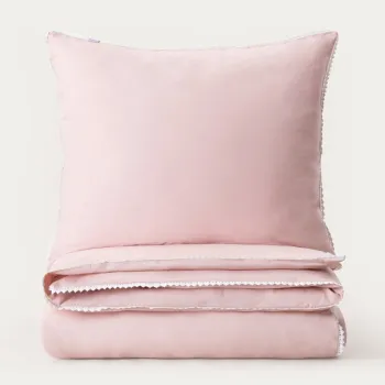 Lenjerie de pat King Size, Cherish Love, Homla, 200x220 cm, 3 piese, bumbac, roz imagine