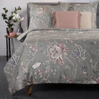 Lenjerie de pat King Size, Claras, Homla, 3 piese, 200x220 cm, microfibra din poliester, multicolor imagine