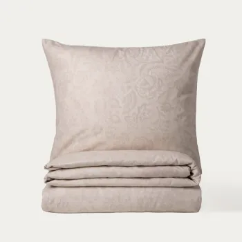 Lenjerie de pat King Size, Elio, Homla, 200x220 cm, 3 piese, microfibra din poliester, bej imagine