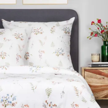 Lenjerie de pat King Size, Fern, Homla, 3 piese, 200x220 cm, bumbac, multicolor imagine