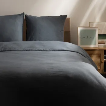 Lenjerie de pat King Size, Maisy, Homla, 3 piese, 200x220 cm, microfibra din poliester, gri imagine