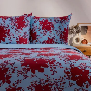 Lenjerie de pat King Size, Megan, Homla, 3 piese, 200x220 cm, microfibra din poliester, multicolor imagine