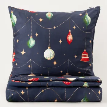 Lenjerie de pat King Size Palline, Homla, 200x220 cm, 3 piese, microfibra din poliester, multicolor imagine