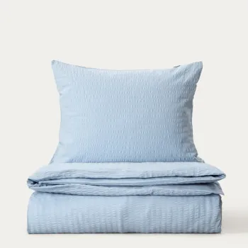 Lenjerie de pat King Size, Retie, Homla, 200x220 cm, 3 piese, bumbac, albastru imagine