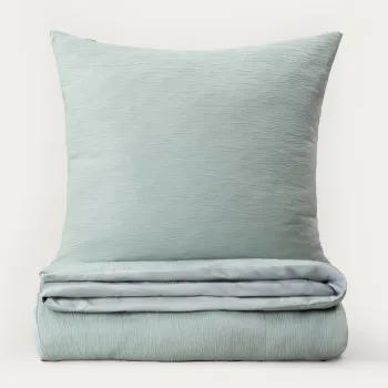 Lenjerie de pat King Size, Riva, Homla, 200x220 cm, 3 piese, microfibra din poliester, verde fistic imagine