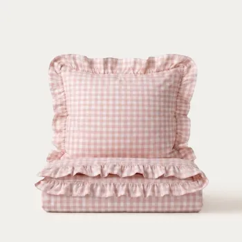 Lenjerie de pat King Size, Whisper, Homla, 200x220 cm, 3 piese, microfibra din poliester, roz imagine