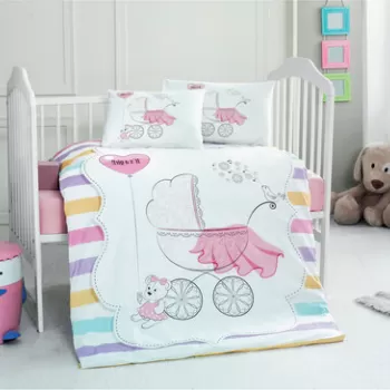 Lenjerie de pat pentru copii, Girl, Patik, Bumbac Ranforce imagine