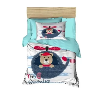 Lenjerie de pat pentru copii, PH141, Pearl Home, Bumbac imagine