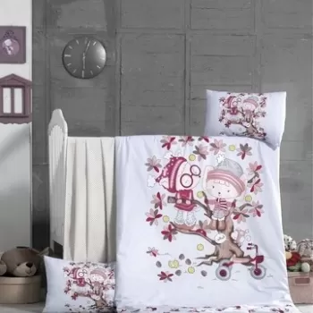 Lenjerie de pat pentru copii, Victoria, Play Time, 4 piese, 100% bumbac ranforce, multicolor imagine