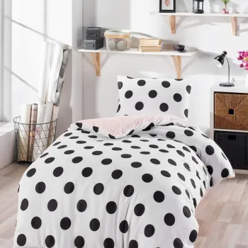 Lenjerie de pat pentru o persoana 2 piese, Mixpuan, Eponj Home, 65% bumbac/35% poliester imagine