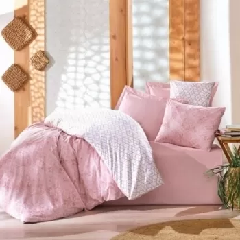 Lenjerie de pat pentru o persoana, 3 piese, 100% bumbac ranforce, Cotton Box, Best imagine