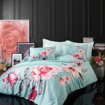 Lenjerie de pat pentru o persoana, 482, Pearl Home, Poliester Satinat imagine