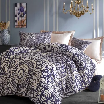 Lenjerie de pat pentru o persoana, 484, Pearl Home, Poliester Satinat imagine