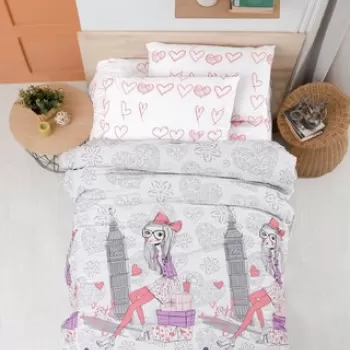 Lenjerie de pat pentru o persoana, Adventure, Life Style, Bumbac Ranforce imagine