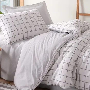 Lenjerie de pat pentru o persoana, Artus - Grey, Eponj Home, 65% bumbac/35% poliester imagine