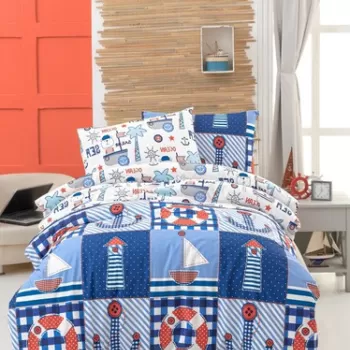 Lenjerie de pat pentru o persoana, Atlantic, Life Style, Bumbac Ranforce imagine